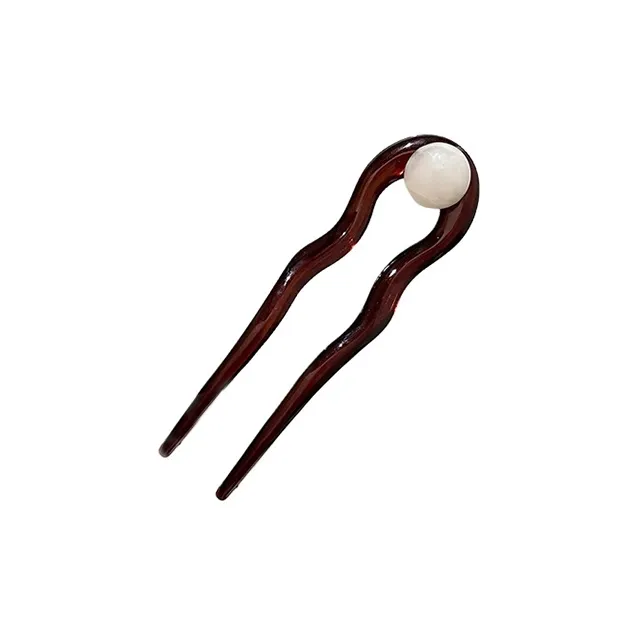 Pink Empress Acrylic Hairpins Women's-0