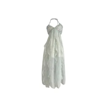 Manekniv Slip Dresses Women's Cyan