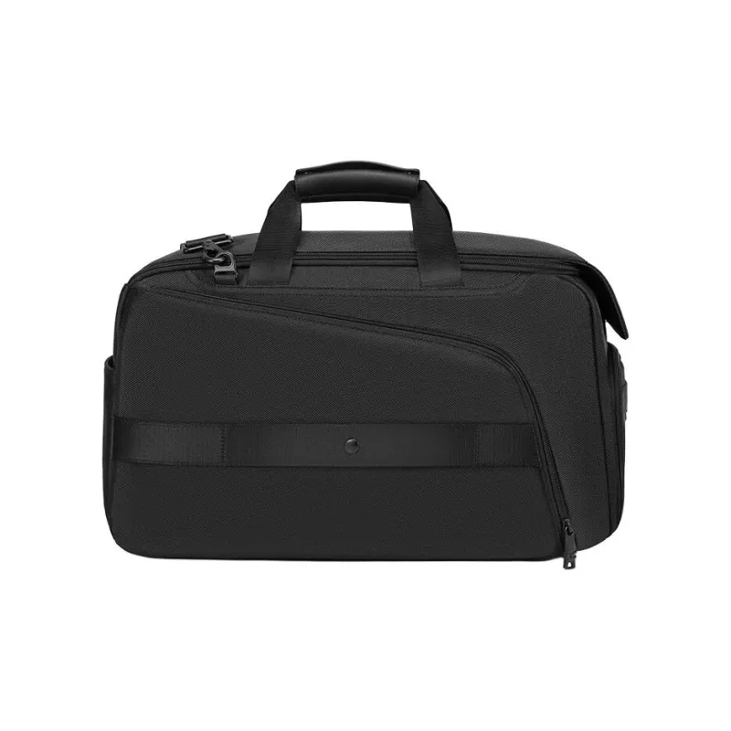 SWISS MILITARY Composite Fabric With Synthetic Leather Travel Bag Men's Black-1