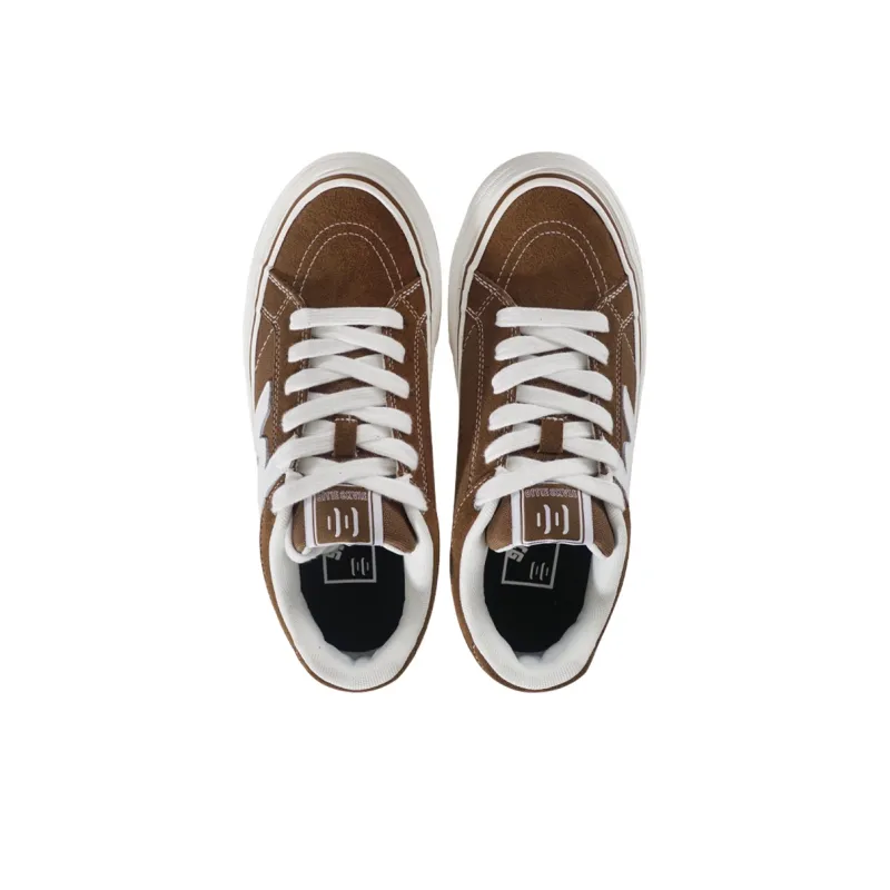 Ollieskate Wear resistant And Lightweight Low Top Skateboard Shoes Unisex Coffee-3