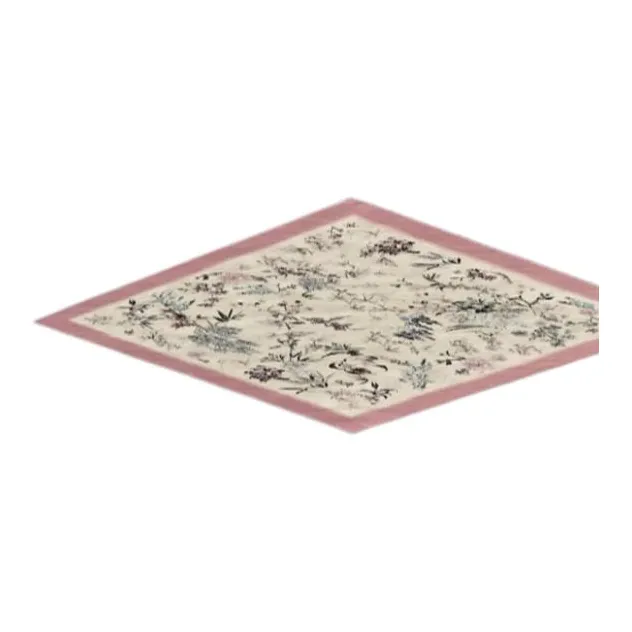 DIOR Mulberry Silk Scarves Women's Pink-2