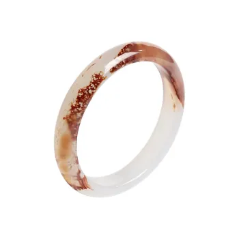 Phoenisess Natural Chalcedony Bangles Women's