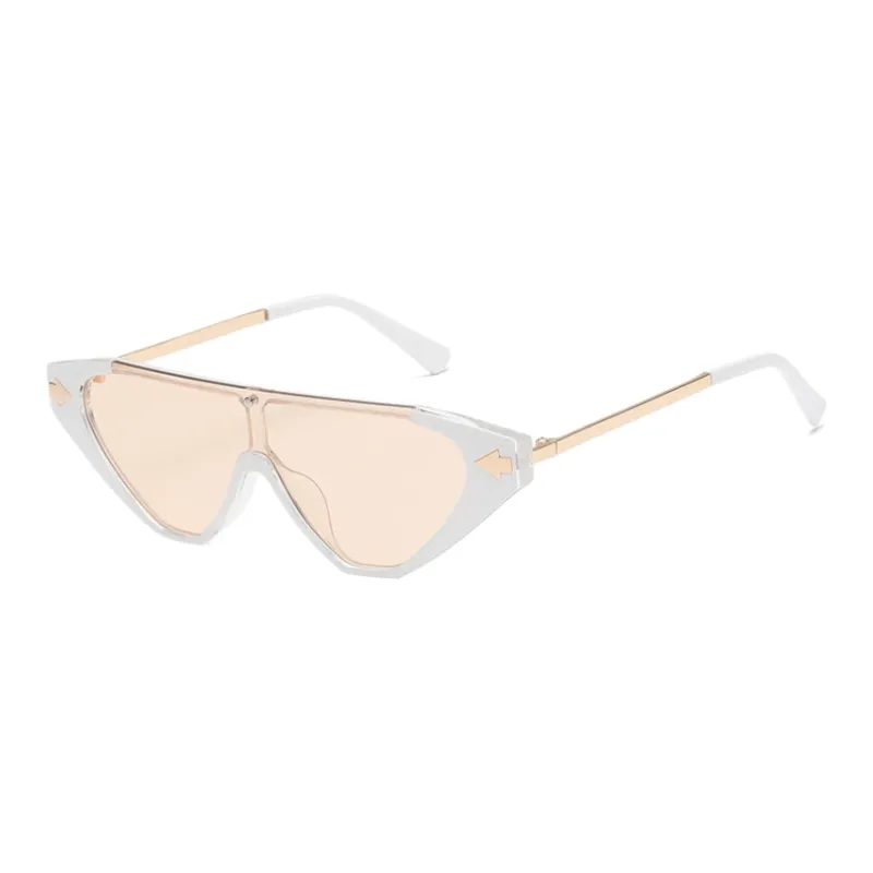 SOMAN Metal Irregular Shape Sunglasses Unisex-14