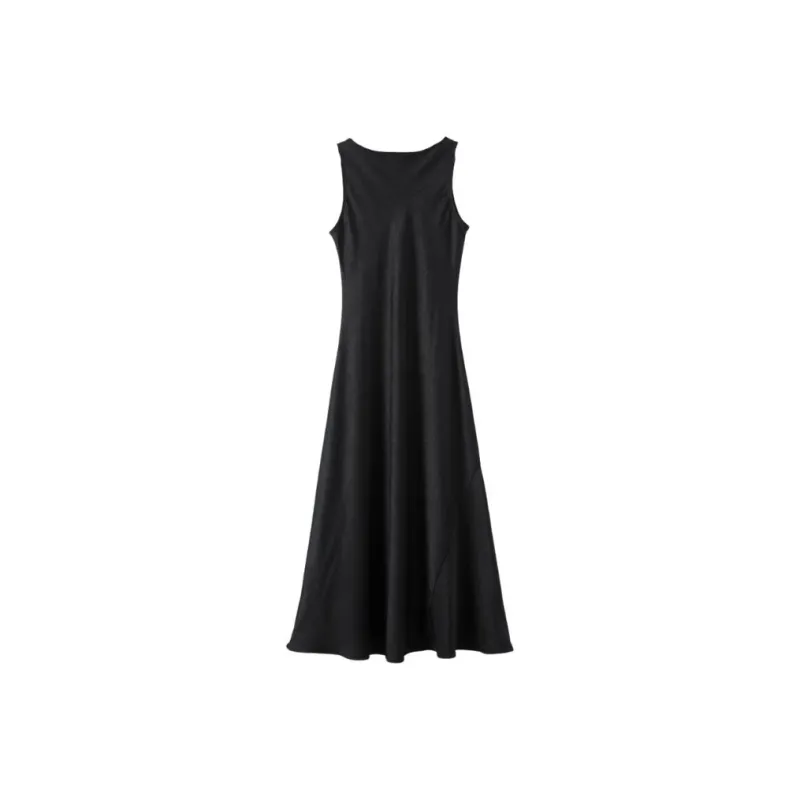 Late White Sleeveless Dress Women's-1