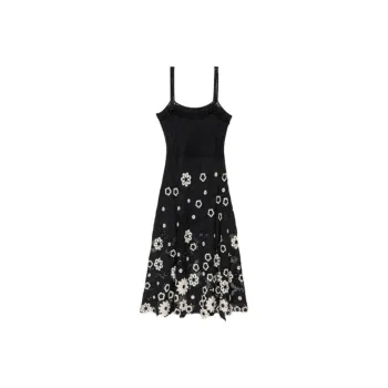 Maje Floral embroidery Midi Dress