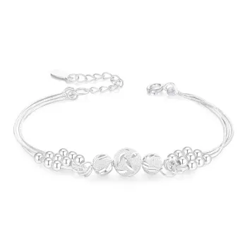 SINO GEM 999 Fine Silver Bracelets Women's