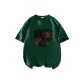 [100% cotton]Forest Green (Tf Flowing Brush Stroke)