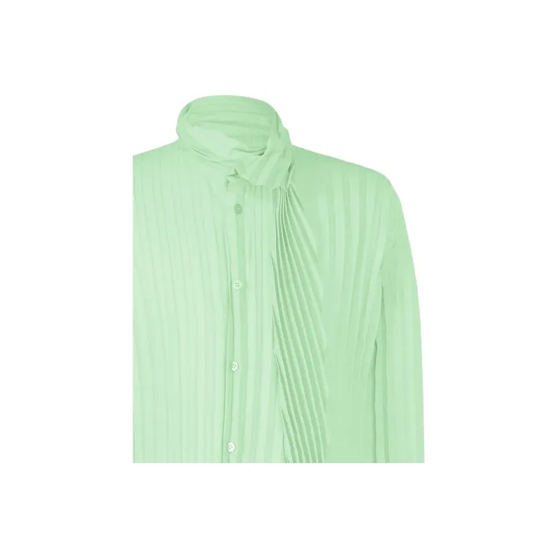 Homme Plissé Issey Miyake Shirt Men's Mint Green-1