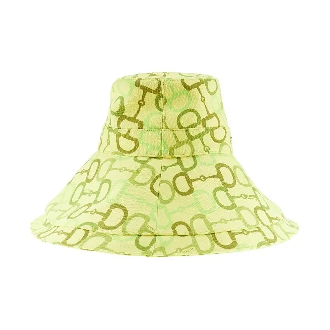 GUCCI Cotton Hats & Caps Unisex Yellow-1