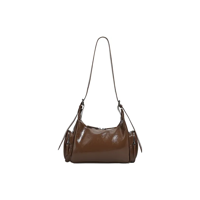 Yalu PU Shoulder Bag Women's Black/Red/Coffee-5