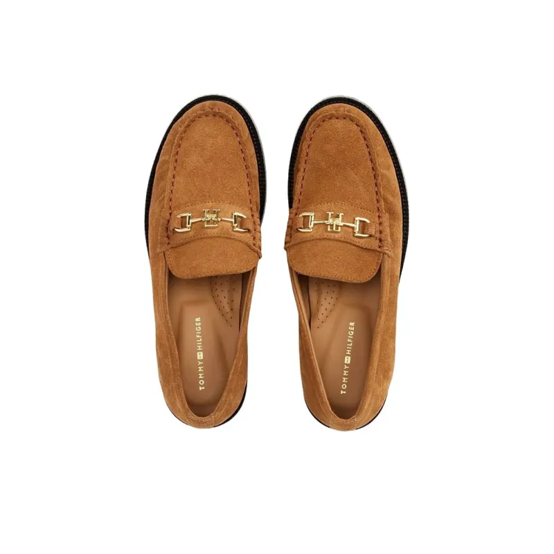 Tommy Hilfiger Horsebit Loafers 2cm Women's Brown-3