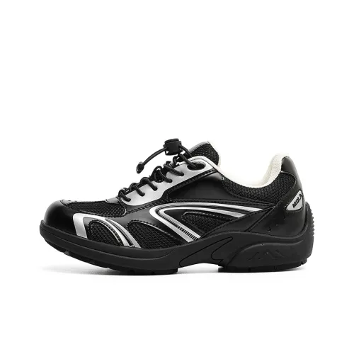 Angelmi Abrasion Resistant, Breathable, Lightweight Low Top Casual Shoes Men's Black