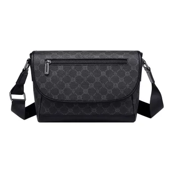 GOLF PVC Messenger Bag, Shoulder Bag Men's Black
