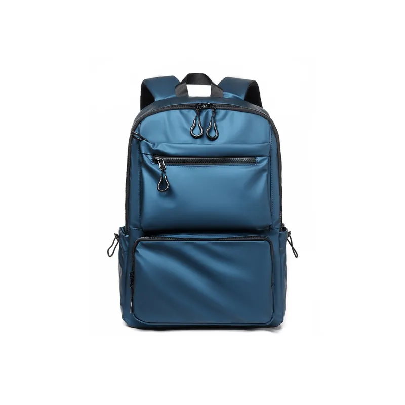 H YXIANG Oxford Fabric Backpack Men's Black/Gray/Blue-4