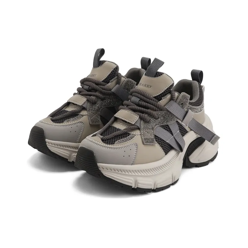 DHARRY Leisure Time Collection Height Increasing Low Top Chunky Sneakers Women's-7