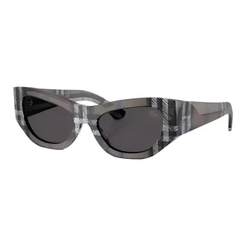 Burberry Plate Frame Irregular Shape Sunglasses Women's Moss Green