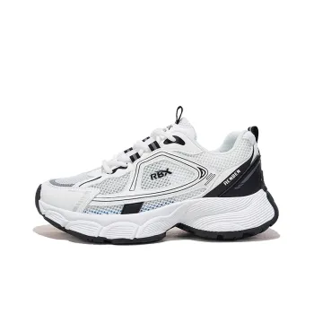 RENBEN Breathable Lightweight Height Increasing Low Top Chunky Sneakers Women's White Black