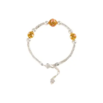 YINI 999 Fine Silver Pure Silver Bracelets Women's