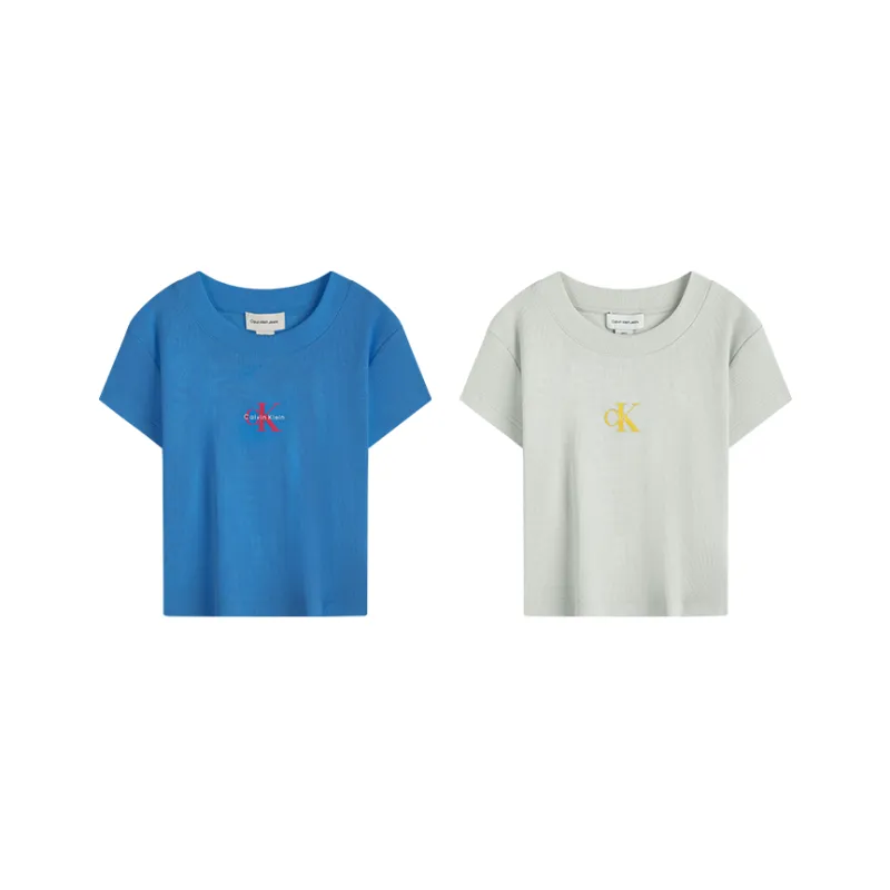CALVIN KLEIN Set in Sleeve T Shirt Women's-0