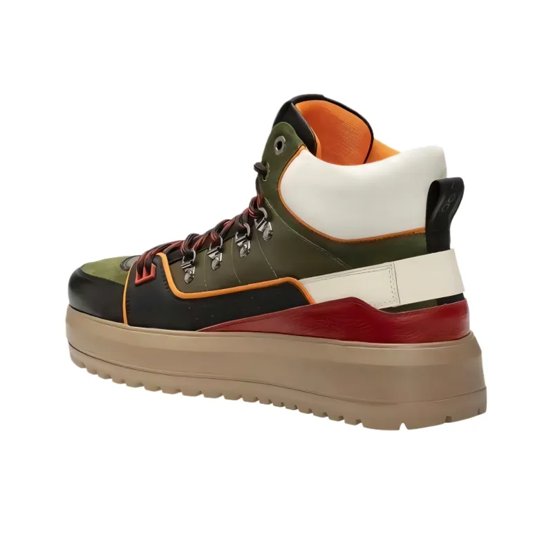 BOGNER Mid Top Skateboard Shoes Men's Army Green-1