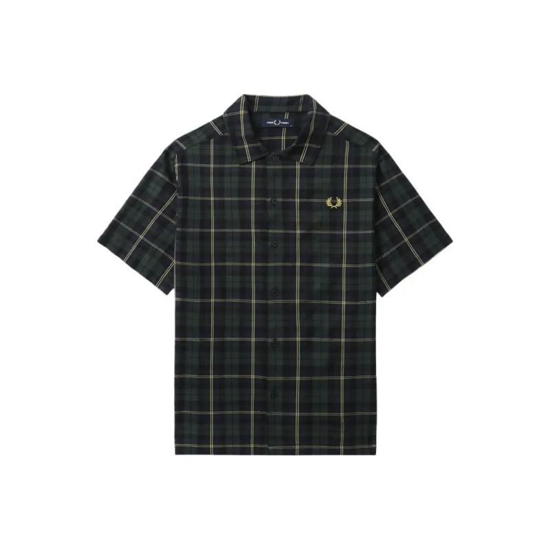 FRED PERRY Shirts Men Marine Blue NYX-0