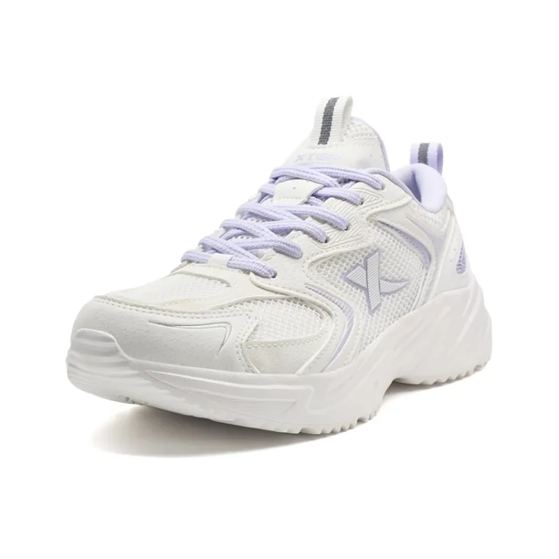 XTEP Slip Resistant, Breathable, Lightweight Low Top Casual Shoes Women's Sail White-1