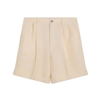 Valentino Pleat Detailed Textured Shorts