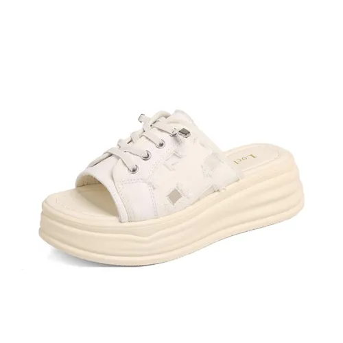 NANJIREN Rubber Sole Quiet Slip Resistant Slide Slippers Women's