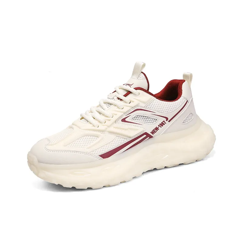 KYMOOU Slip Resistant, Abrasion Resistant, Breathable Low Top Chunky Sneakers Men's-2