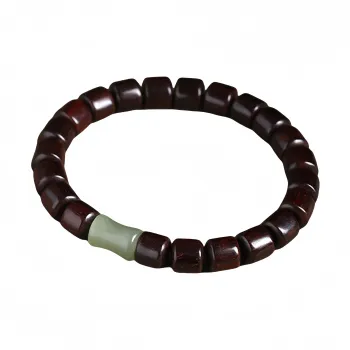 PINK U Small Leaf Red Sandalwood Bracelets Unisex