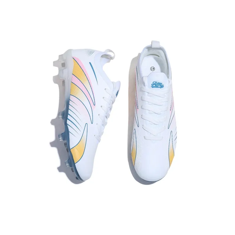 Jifffly Soft Ground Abrasion Resistant Support Lightweight Soccer Shoes Unisex-4