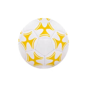 UMA Size 5 Soccer PVC Machine Stitched Soccer Ball Yellow