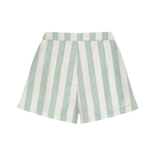 MC2 SAINT BARTHELEMY Casual Shorts Women's Green White