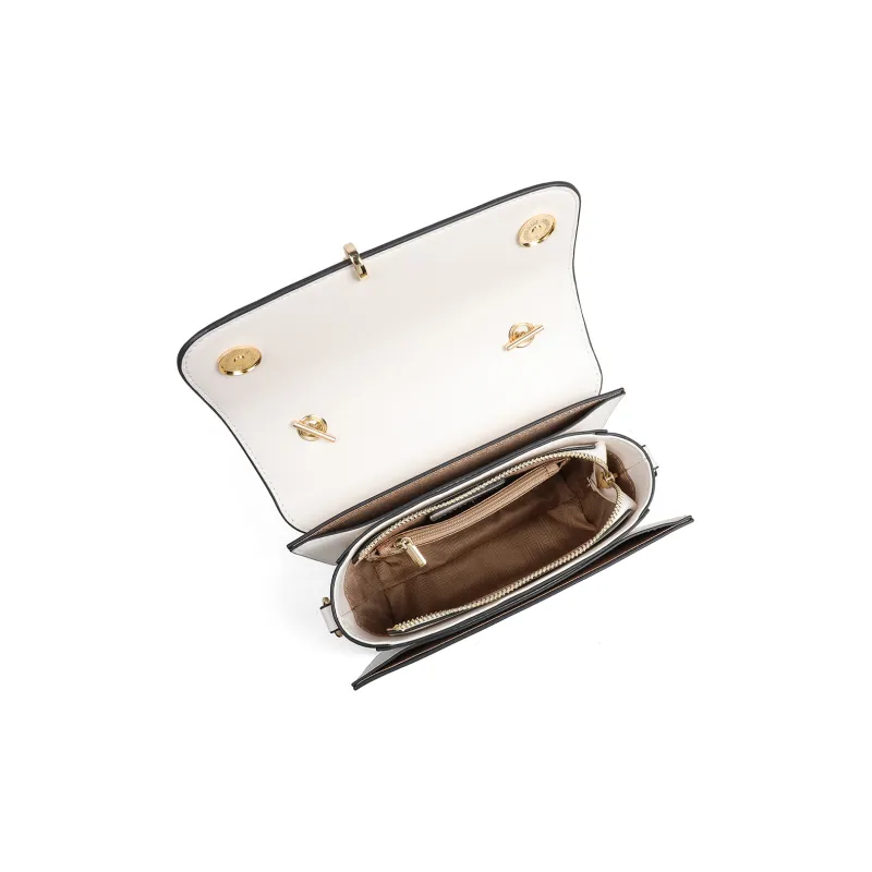 C°BANNER Cow Leather Shoulder Bag Women's Ecru-4