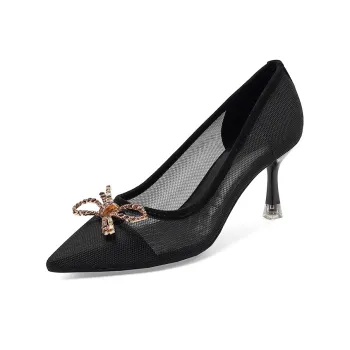 TADSW Chunky Heel High Heels Women's Black