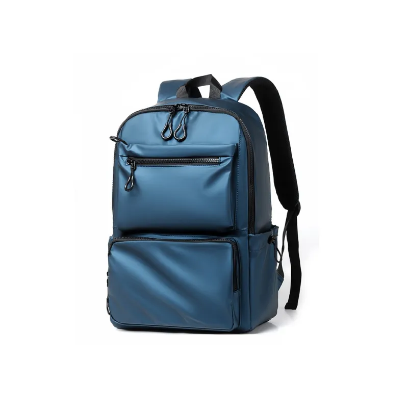 H YXIANG Oxford Fabric Backpack Men's Black/Gray/Blue-5