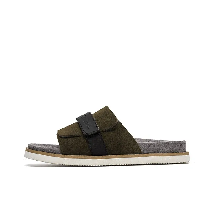 Lee Cooper EVA Leather Patchwork Slip Resistant Slide Slippers Men's-0