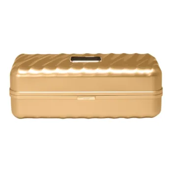 TUMI Aluminum Alloy Travel Watch Box, Travel Storage Bag Unisex Gold