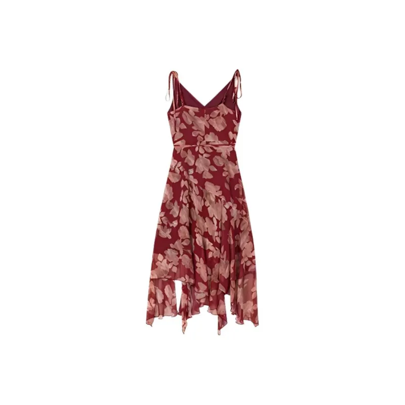 IQC Slip Dresses Women's Red-1