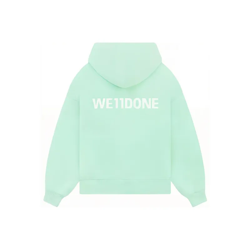 WE11DONE Teddy Bear Cotton Hoodie-1