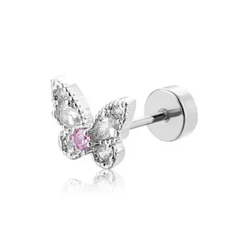 KwOnline Copper Stud Earrings Women's