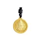 Yellow Dzambhala Silver Pendant+Lanyard