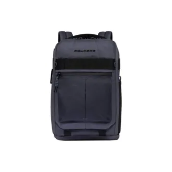 PIQUADRO Genuine Leather Backpack Women's Blue