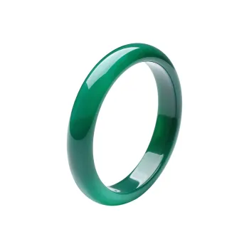 Phoenisess Natural Chalcedony Bangles Women's