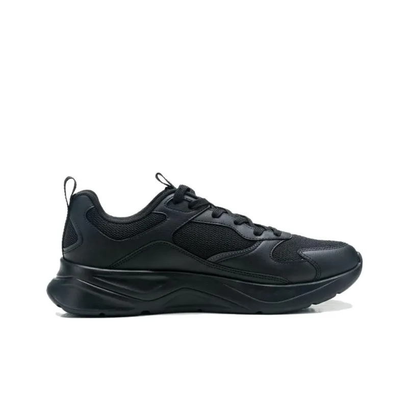 QIAODAN Slip Resistant, Abrasion Resistant, Breathable Low Top Casual Shoes Men's Black-1