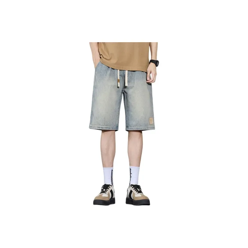 Children Of Huaxia Denim Shorts Unisex-0
