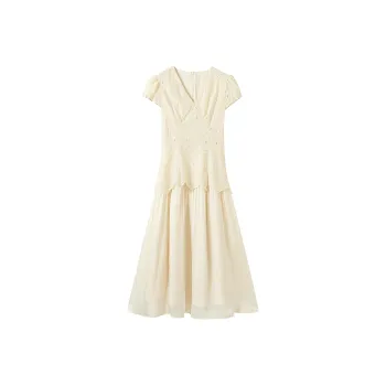 Hang Yi Court Short Sleeved Dress Women's