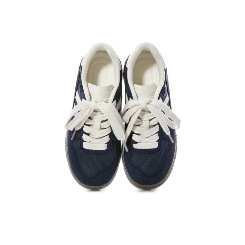 Ordifen Low Top Skateboard Shoes Women's Dark Blue-2