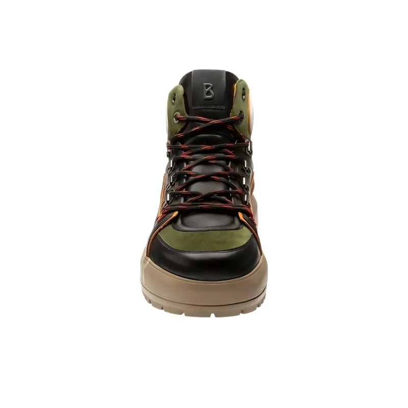 BOGNER Mid Top Skateboard Shoes Men's Army Green-2