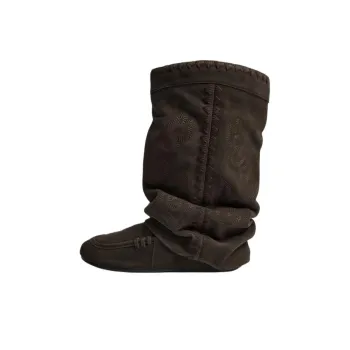 ZARA Ankle Boots 1.5cm Women's Brown